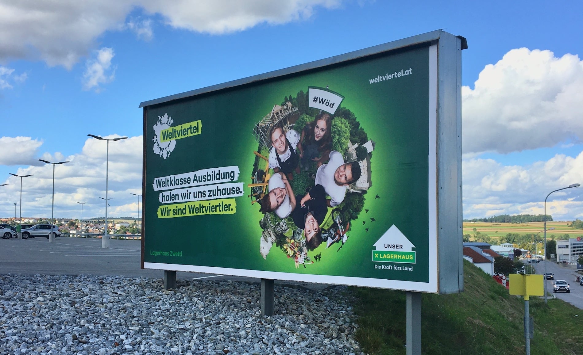 Plakatwand Weltviertler